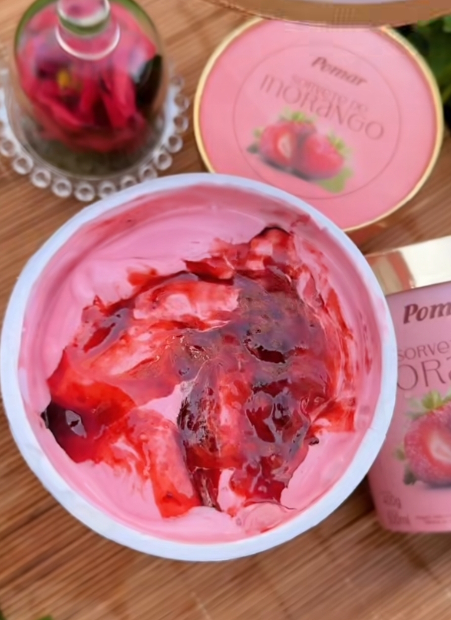 Pote Creme de Morango Especial 1l Pomar